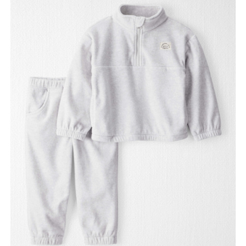 Toddler 2-Piece Recycled Microfleece Set - Grey