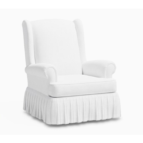 AERIN Glider Performance Linen Blend White