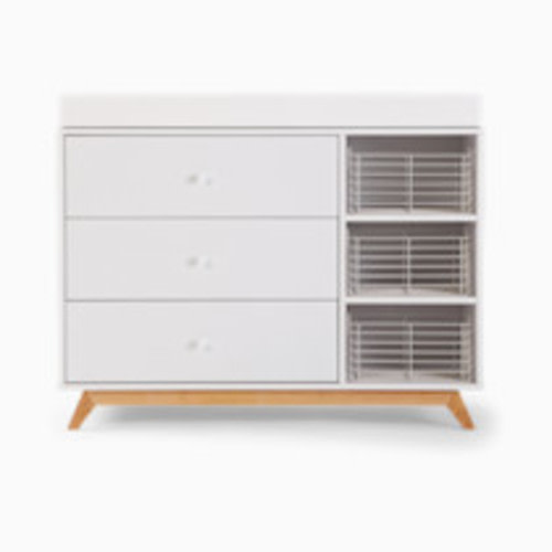 dadada Central Park 3-Drawer Dresser - White/Natural