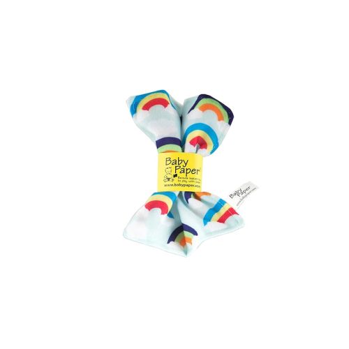 Original Baby Paper - Crinkle Teether and Sensory Toy for Babies and Infants | Rainbows | Non-Toxic, Washable | Great for Baby Showers