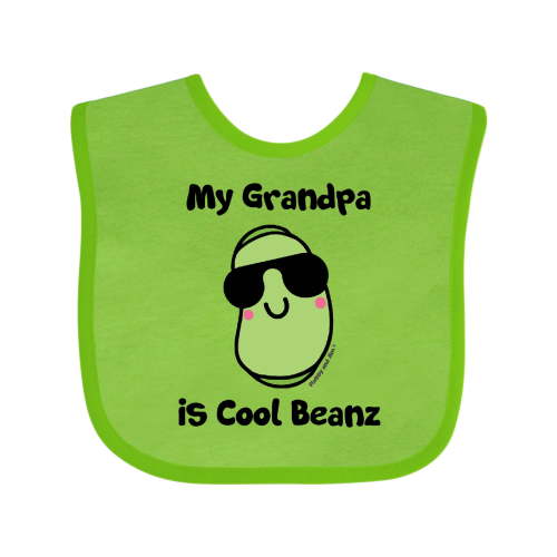 Inktastic Cool Beans Grandpa Boys or Girls Baby Bib