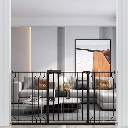 WAOWAO Baby Gate 62.20-66.93inch Extra Wide Pressure Mounted