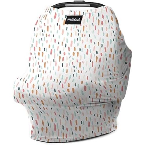 Milk Snob Original 5-in-1 Cover - Nursing Cover for Breastfeeding - Baby Carseat Canopy & Stroller - Essential All-in-One Design - Gift for Mom, Baby (Quinn)