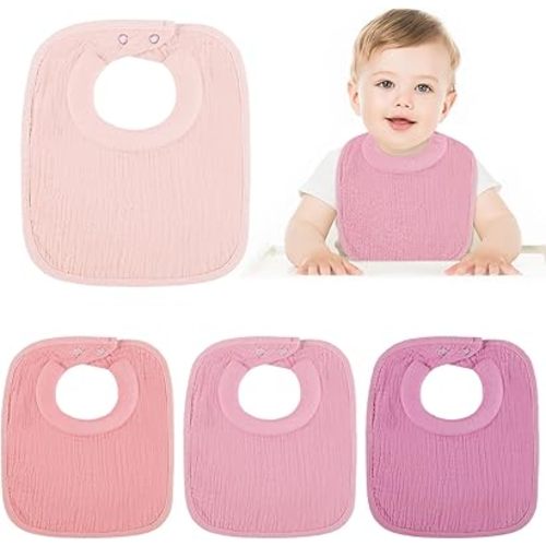 Twistover Newborn Bibs Feeding Bibs for Drooling and Teething Comfy Neck Baby Bib with Padded Absorbent Collar