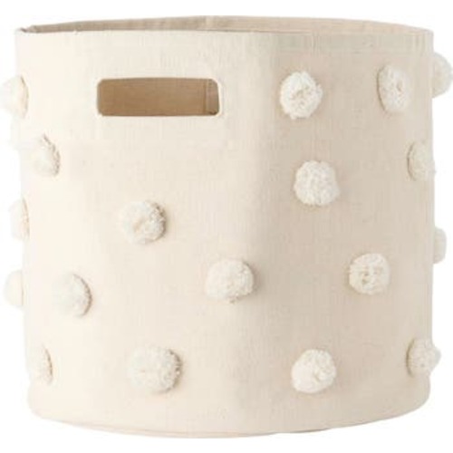 Pompom Canvas Bin