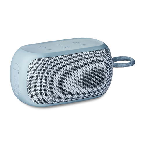 Onn+ Small Rugged Bluetooth Waterproof Portable Speaker Blue with 10 Hours Playtime