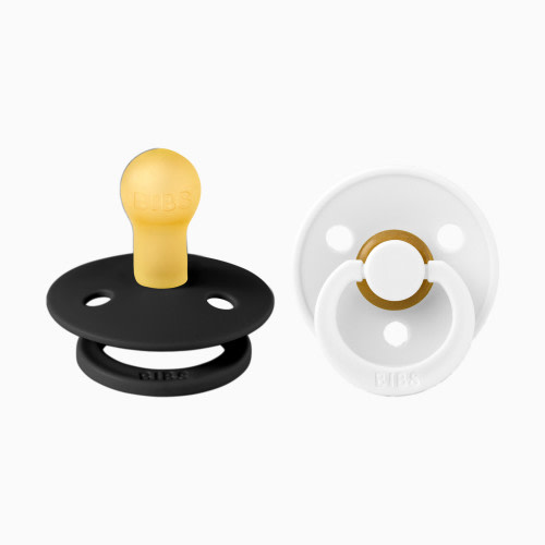 Natural Rubber Pacifier (2 Pack) - Black / White