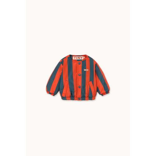 RED-BLUE STRIPES BABY PADDED JACKET