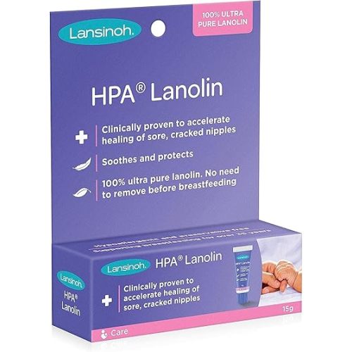 Lansinoh HPA Lanolin Nipple Cream, 15 Grams