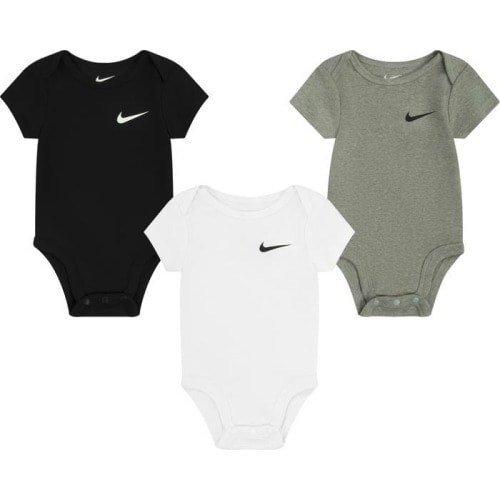 Baby Mini Me 3-Pack Bodysuits, 3M, Dark Grey Heather