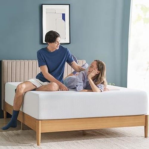 Zinus Très Grand Lit Matelas - Matelas en mousse à mémoire de forme infusée de gel rafraîchissant et de thé vert 30,5 cm, soulagement de la pression, pour un sommeil frais, mousse certifiée