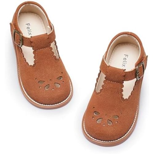 Felix & Flora Toddler Little Girl Mary Jane Dress Shoes - Ballet Flats for Girl Party School Shoes