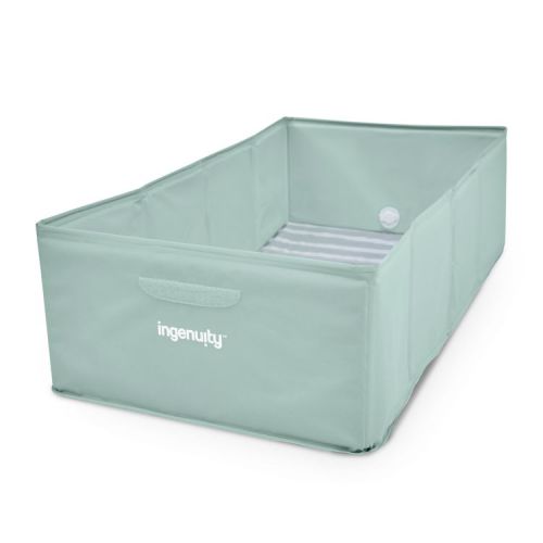 Ingenuity Tuckaway Toddler Tub Converts Shower to Tub - Sage Green