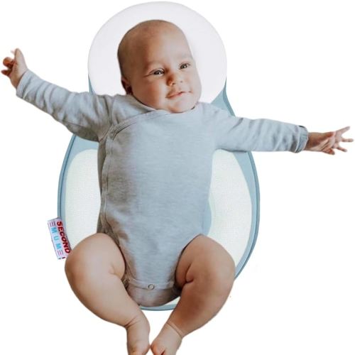 Ultra Comfort Baby Pillow Portable Adjustable (Blue)