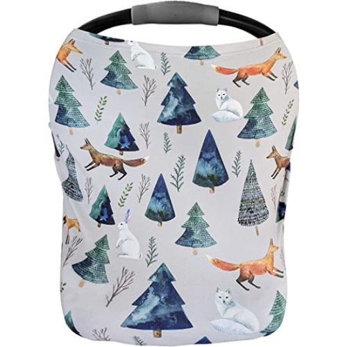 Pobi Baby Premium Multi-Use Cover - Nursing Cover, Baby Car Seat Covers, Shopping Cart, High Chair, and Breastfeeding Cover - Ultra-Soft, Stretchy, and Versatile Scarf for Baby and Mom (Magical)