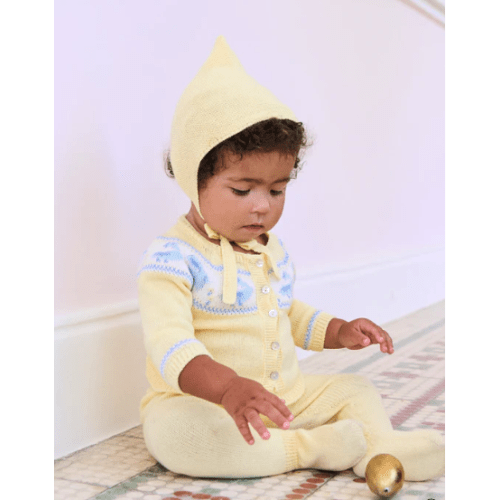 Lemon Kayra Cotton Baby Knitted Gift Box Set | La Coqueta Kids