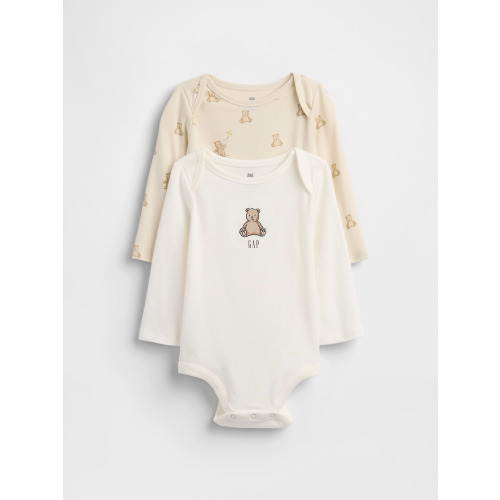 Baby Organic Cotton Brannan Bear Bodysuit (2-Pack)