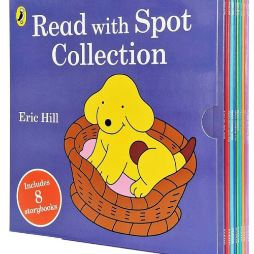 Read with Spot Collection 8 Storybooks Set(Happy Birthday Spot!, Spot and his Grandma, Spot's New Game, Spot's Garden, Spot's Camping Trip, Spot's Tummy Ache, Spot's Show-and-Tell & Time For Bed Spot)