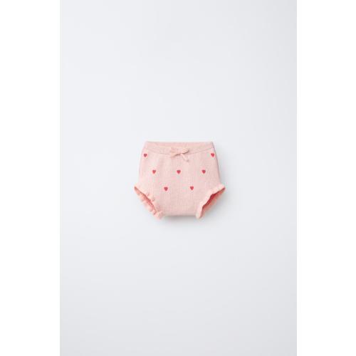 KNIT HEARTS BOTTOMS - Pink | ZARA United States