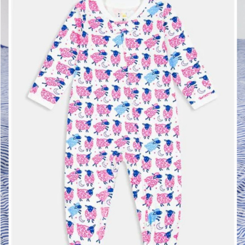 Infant Sammy The Sheep Zipper Footie