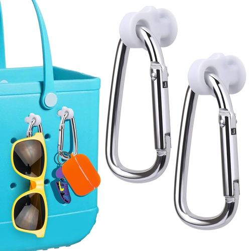 Mity rain Key Holder for Bogg Bag, Accessories for Bogg Bags Original X Large, Insert Charm Carabiner Keychain for Beach Bag