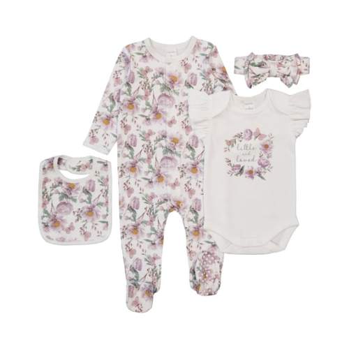 Off White Baby Cotton 4 Piece Starter Pack | Best&Less™ Online