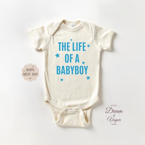 The Life Of A Baby Boy Onesie®, Funny Baby Bodysuit, Cute Newborn Outfit, Adorable Baby Shower Gift, Natural Newborn Baby Clothes