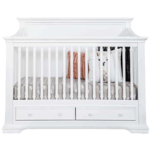 Portico Storage Crib, White