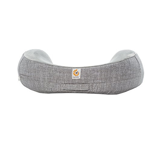 Ergobaby Natural Curve Nursing Pillow Plus Cover, Heathered Grey