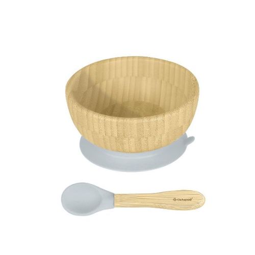 Octopod® Bamboo Baby Suction Bowl
