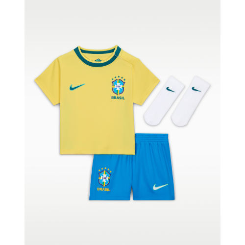 Brazil 2026 Stadium Home Baby/Toddler Nike Soccer Replica 3-Piece Kit. Nike.com