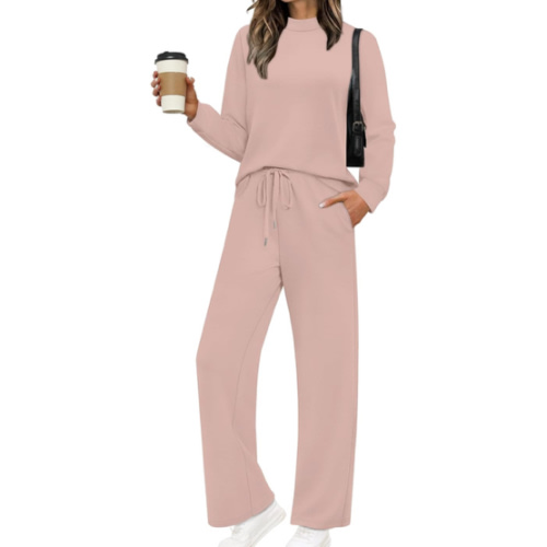 Sampeel Two Piece Sets for Women Mock Neck Matching Sets Loungewear Fall Clothes Travel Outfits Fashion 2025 XS-2XL