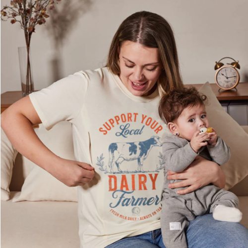 Support Your Local Farmer Breastfeeding T-shirt