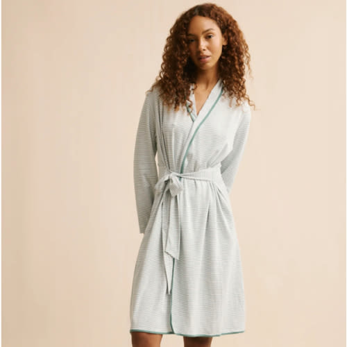 LAKE | Women | Pima Cotton Pajamas | Classic Green Pima Robe
