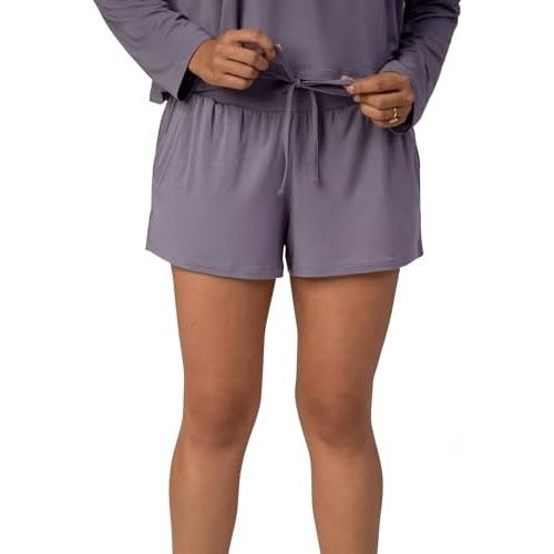 Kindred Bravely Aria Maternity Lounge Shorts for Pregnancy to Postpartum