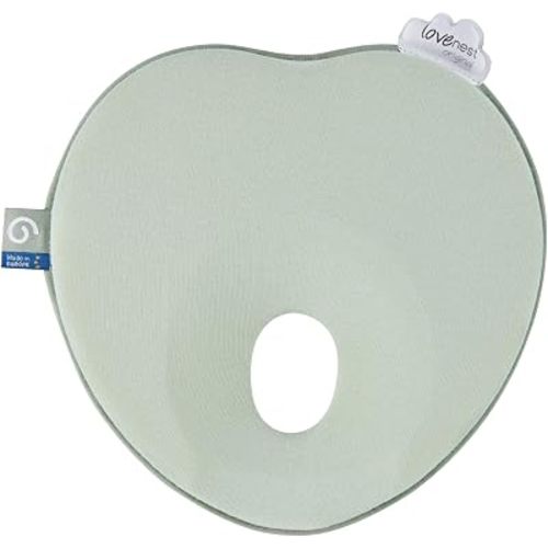 Babymoov Lovenest, Soft Infant Support Cushion for Supervised Awake Time, Stroller & Bouncer Use, Breatheable Fabic, Lightweight Newborn Support, Sage