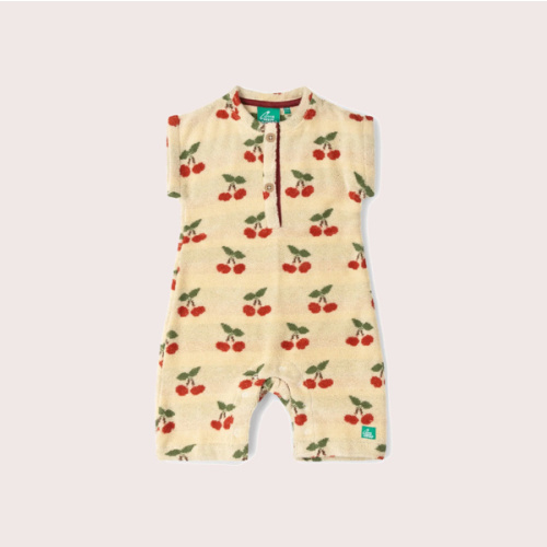 Little Cherries Towelling Romper – Little Green Radicals