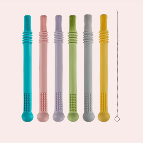 Hollow Teether Tube Chew Straw Sensory Toy – sunlovekids