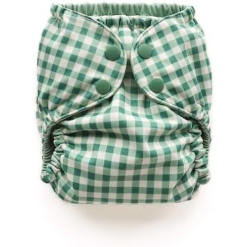 Esembly Cloth Diaper Cover, Verdant Gingham, Size 2 (18-35lbs)