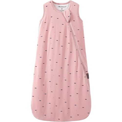 Mosebears Unisex Baby Sleep Sack 1.0 TOG, Supersoft Rayon Made from Bamboo Wearable Blanket with 2-Way Zipper