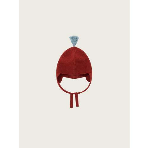 Paprika contrast Tassel Hat