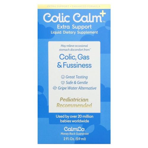 Colic Calm Colic, Gas & Fussiness, Extra Support, 2 fl oz (59 ml)