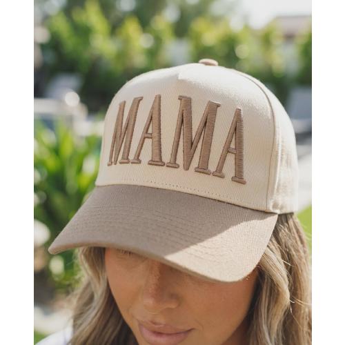 Embroidered Mama Hat, Coffee Baseball Cap, Cotton Everyday Wear