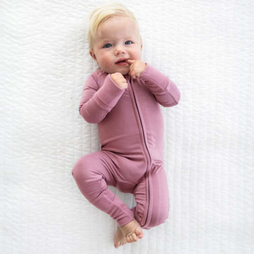Dusty Plum Cozy Zippy 0-3M