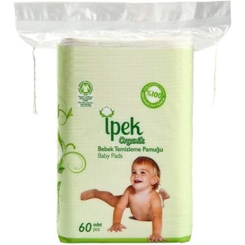 Baby Organic Large Dry Pads 100% Cotton Squares for Baby Care Diapering (120 Count)