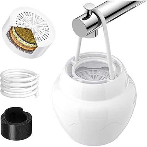 Bath Filter for Tub Faucet, 8-Stage Bathtub Water Filters, Hard Water Softener, Clean 99% Contaminants, Chlorine, Fluoride, Rust, Improve Skin, Hair and Nails Condition