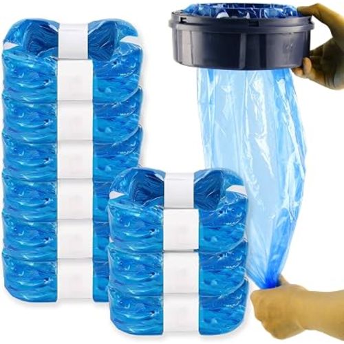 9 Pack 8 meters Nappy Bin Refill Bags compatible with Tommee Tippee Sangenic Simplee Twist & Click Sangenic tec Diaper pail refills bags refill 8M (Cassette is not included)