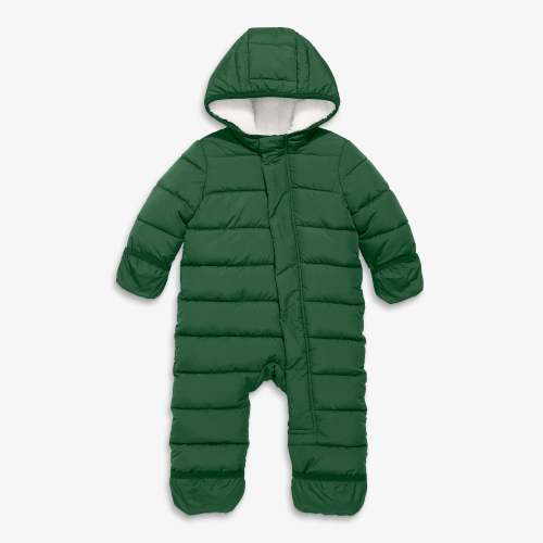 Baby parka puffer suit - Evergreen / 3-6