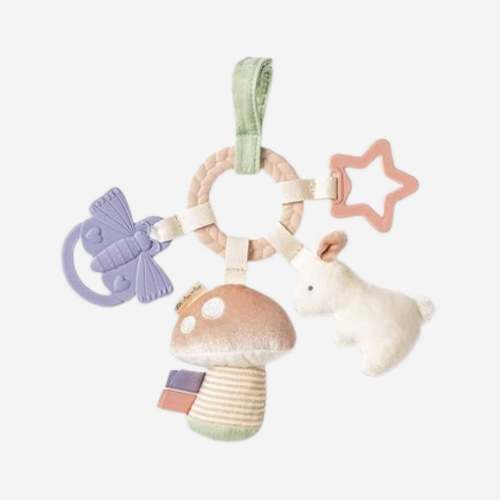 Bitzy Busy Ring™ Teething Activity Toy - Bunny