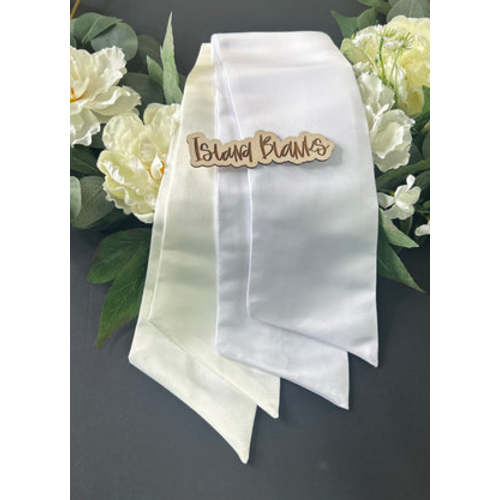 Toile and Gingham Baby Car Seat Canopy with Short Bow – Island blanks